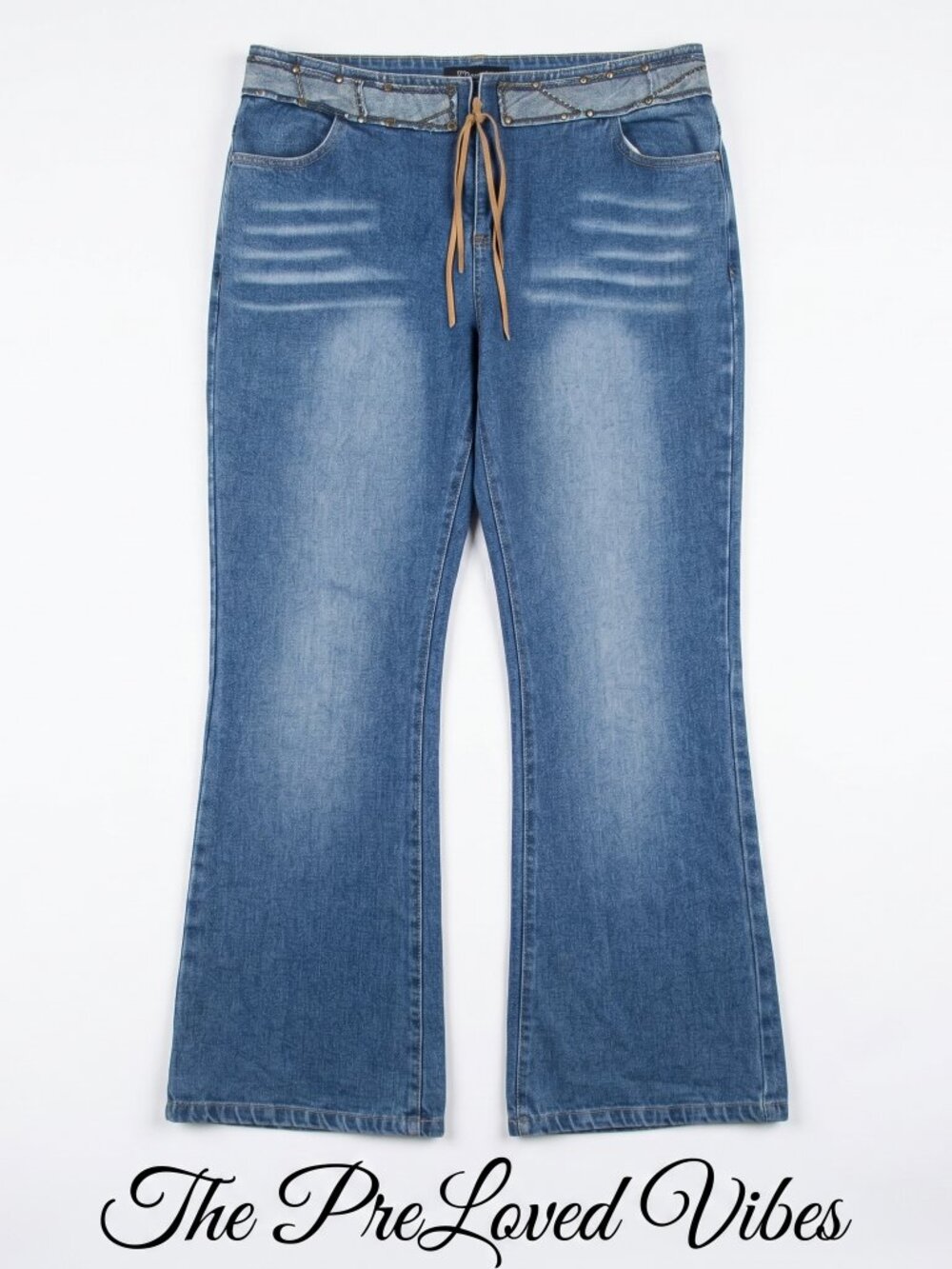 Y2K Vintage Style life Attitude  Flare Jeans 13/14